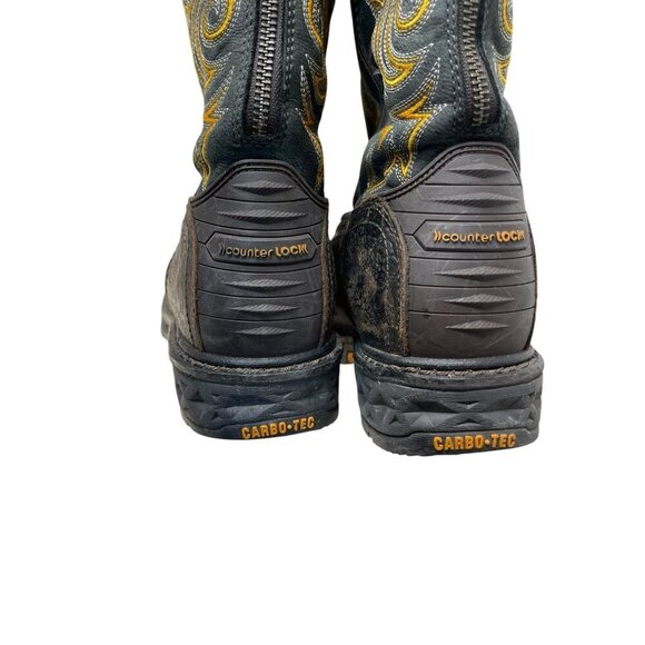 Georgia Boot Men's Carbo-Tec LT Waterproof Pull On Work Boot Steel Toe US10 Wide - Picture 6 of 12